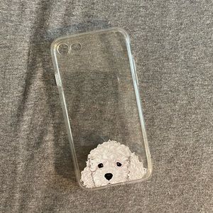 Clear Poodle iPhone 7 Case